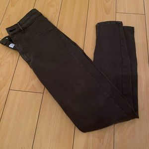 Dark green Zara skinny jeans